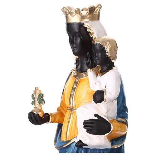 Estátua resina Nossa Senhora de Oropa pintada 40 cm 4