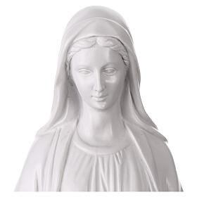 Estatua Virgen Milagrosa resina blanca 50 cm