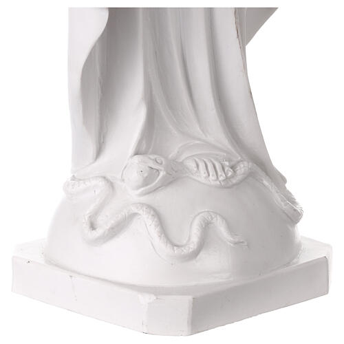 Estatua Virgen Milagrosa resina blanca 50 cm 8