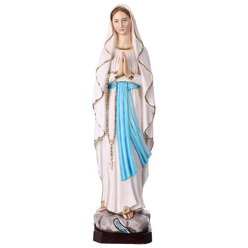 Painted resin statue of Our Lady of Lourdes, 20 in 1