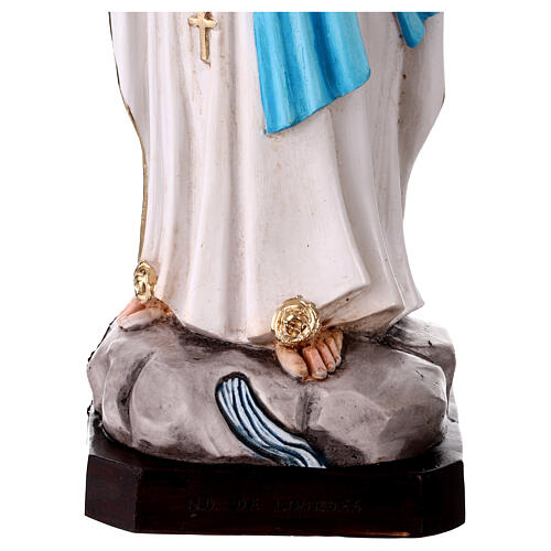 Virgen de Lourdes estatua resina pintada 50 cm 4