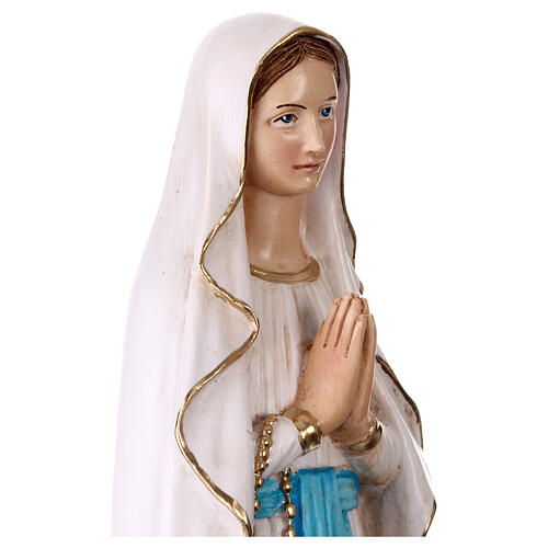 Virgen de Lourdes estatua resina pintada 50 cm 7