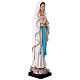 Virgen de Lourdes estatua resina pintada 50 cm s5