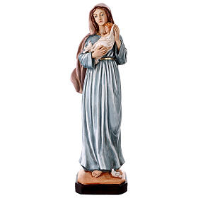 Estatua Virgen con Niño resina pintada 55 cm