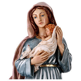 Estatua Virgen con Niño resina pintada 55 cm