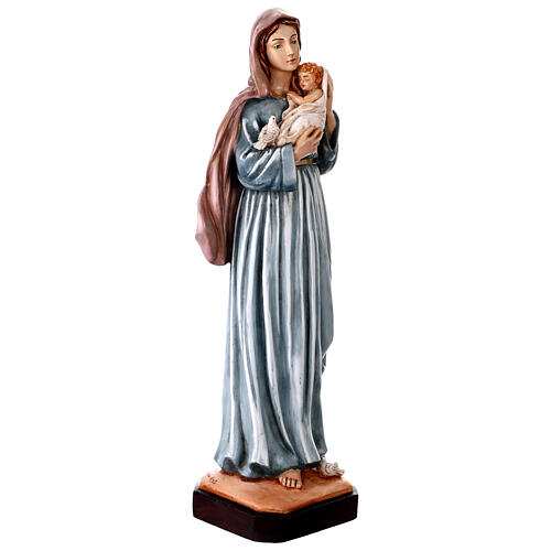 Figura Matki Boskiej z Dzieciątkiem, 55 cm, żywica malowana 6