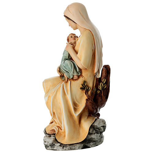 Gottesmutter mit dem Kind – handbemalte Statue aus Resin, 50 cm 6