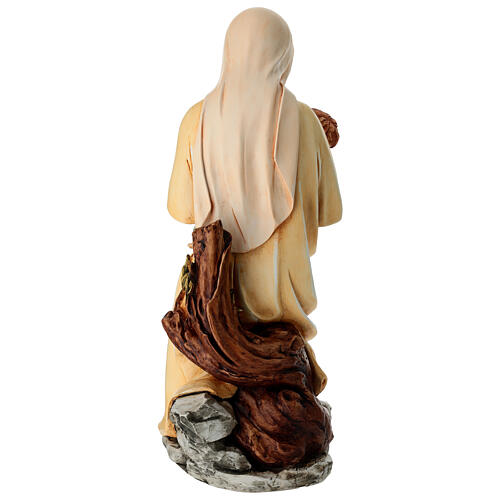 Virgin with Child statue in painted resin, 50 cm 8