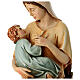 Virgin with Child statue in painted resin, 50 cm s2