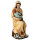 Virgin with Child statue in painted resin, 50 cm s5