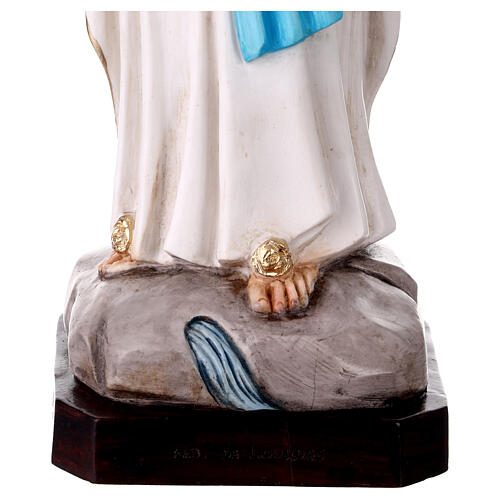 Estatua Virgen de Lourdes 60 cm resina pintada 4