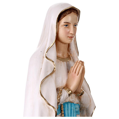 Estatua Virgen de Lourdes 60 cm resina pintada 7