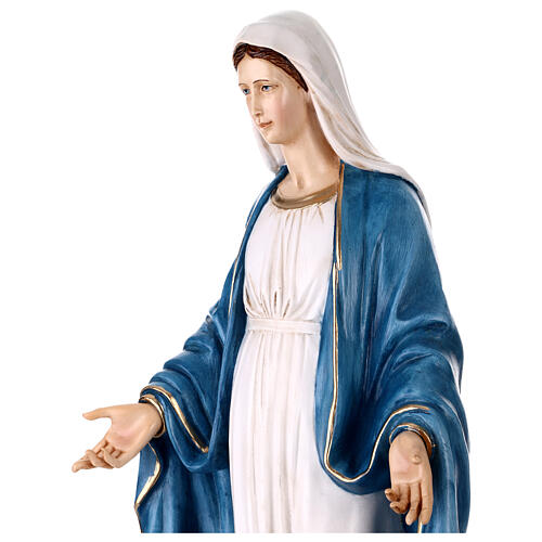 Statua Madonna Miracolosa resina dipinta 60 cm 7