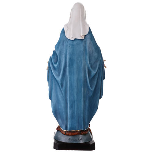 Miraculous Mary statue in painted resin, 60 cm 12