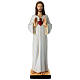Estatua Jesús maestro con corazón votivo resina 60 cm s1
