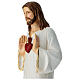 Estatua Jesús maestro con corazón votivo resina 60 cm s4