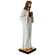 Estatua Jesús maestro con corazón votivo resina 60 cm s5