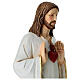 Estatua Jesús maestro con corazón votivo resina 60 cm s6