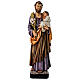 Saint Joseph avec Enfant Jésus statue résine colorée 60 cm s1