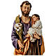 Saint Joseph avec Enfant Jésus statue résine colorée 60 cm s4