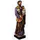 Saint Joseph avec Enfant Jésus statue résine colorée 60 cm s5