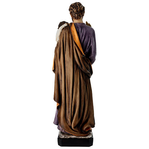 São José com Menino estátua resina colorida 60 cm 9