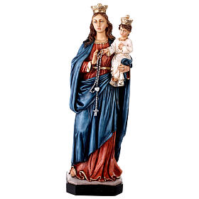 Unsere Liebe Frau vom Rosenkranz – Statue aus handbemalter Resina, 55 cm