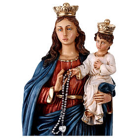 Estatua Nuestra Señora del Rosario 55 cm resina pintada