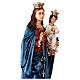 Estatua Nuestra Señora del Rosario 55 cm resina pintada s6