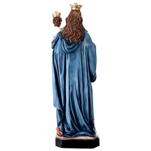 Statua Nostra Signora del Rosario 55 cm resina dipinta 7