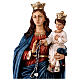 Statua Nostra Signora del Rosario 55 cm resina dipinta s2