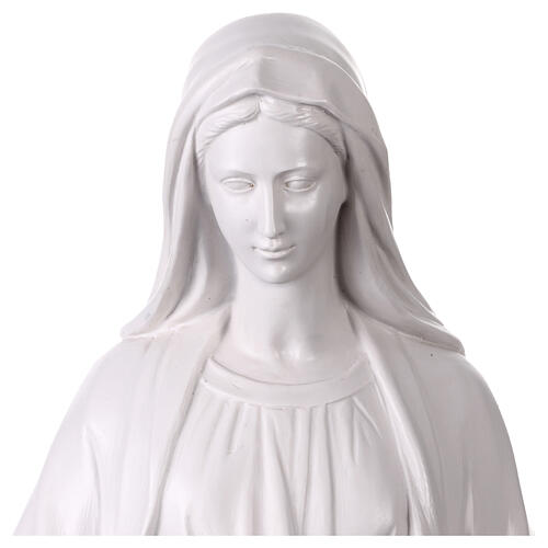 Unsere Liebe Frau von der wundertätigen Medaille – Statue aus weißem Resin, 80 cm 2