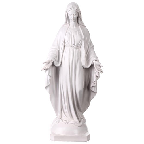 Statue of Our Lady of Graces, 31.5 in, white resin 1