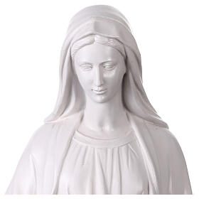 Estatua Virgen Milagrosa 80 cm resina blanca
