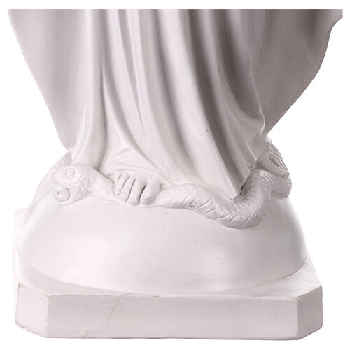 Statua Madonna Miracolosa 80 cm resina bianca 4