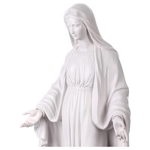 Statua Madonna Miracolosa 80 cm resina bianca 7