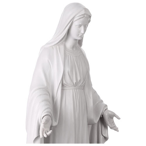 Statua Madonna Miracolosa 80 cm resina bianca 8