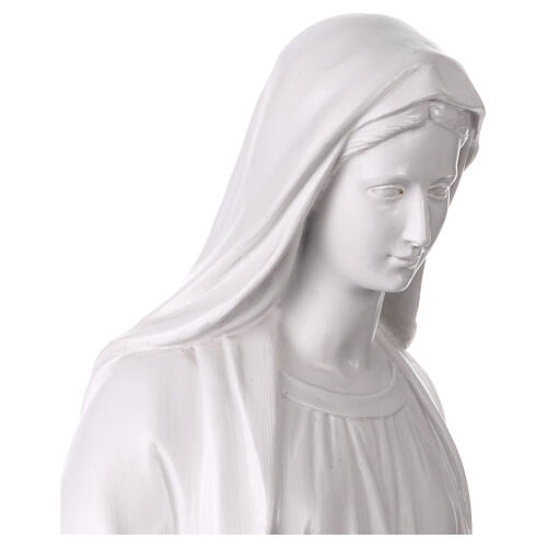 Statua Madonna Miracolosa 80 cm resina bianca 9