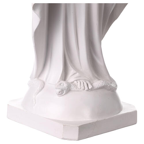 Statua Madonna Miracolosa 80 cm resina bianca 10