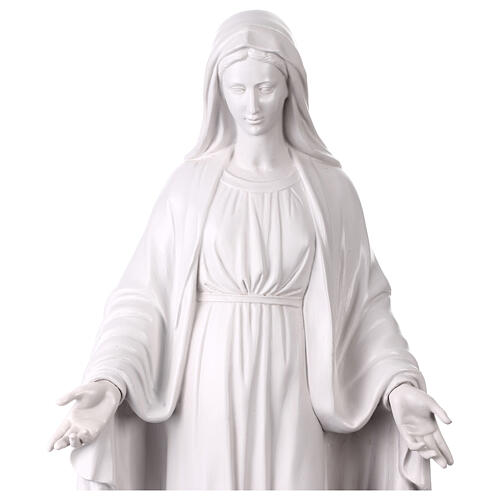 Miraculous Madonna Statue 80 cm White Resin 3
