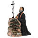 Painted resin statue of Saint Maron, 11x5x10 in s1