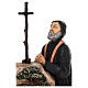 Painted resin statue of Saint Maron, 11x5x10 in s2