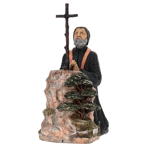 Estatua San Marón pintada 28x12x25 cm de resina 3