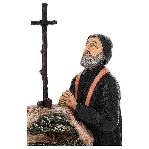 Statue de Saint Maron peinte 28x12x25 cm résine 2