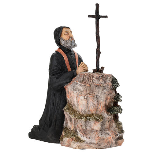 Painted Saint Maron Statue 28x12x25 cm Resin 7
