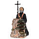 Painted Saint Maron Statue 28x12x25 cm Resin s3