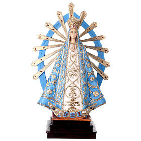 Virgen de Luján estatua resina pintada 35 cm