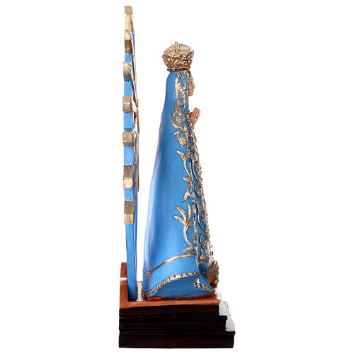 Virgen de Luján estatua resina pintada 35 cm 7