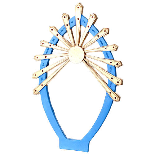 Statue Vierge de Luján en résine peinte 35 cm 9