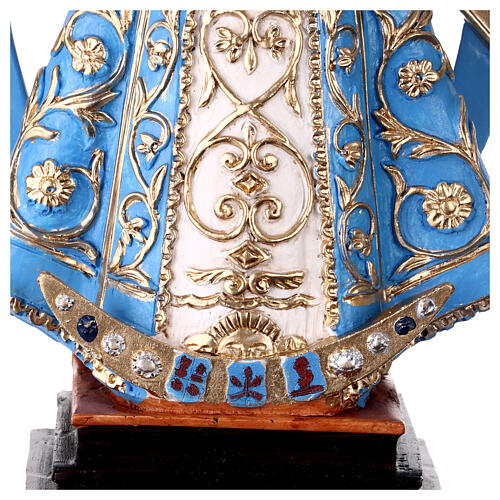 Estátua da Nossa Senhora de Luján pintada em resina de 35 cm 6